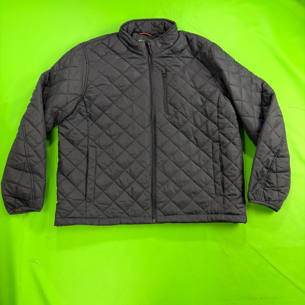 Hawke & Co Quilted Jacket Mens 2X Blue Performance Coat Dynamic Sport Puffer EUC